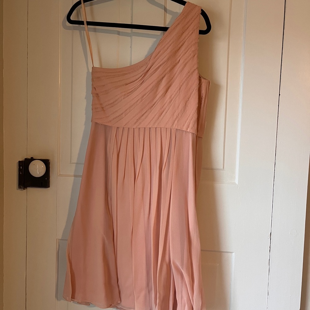 One-Shoulder Pink Dress